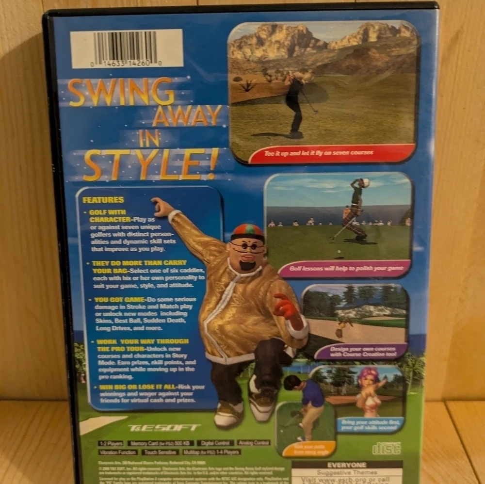 Swing Away Golf for Sony 2 - Black Case Used